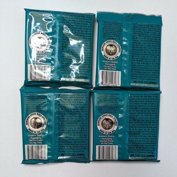 4-Pack Ernie Ball Not Even Slinky Nickel Wound Electric Guitar Strings 12-56 - Picture 2 of 3